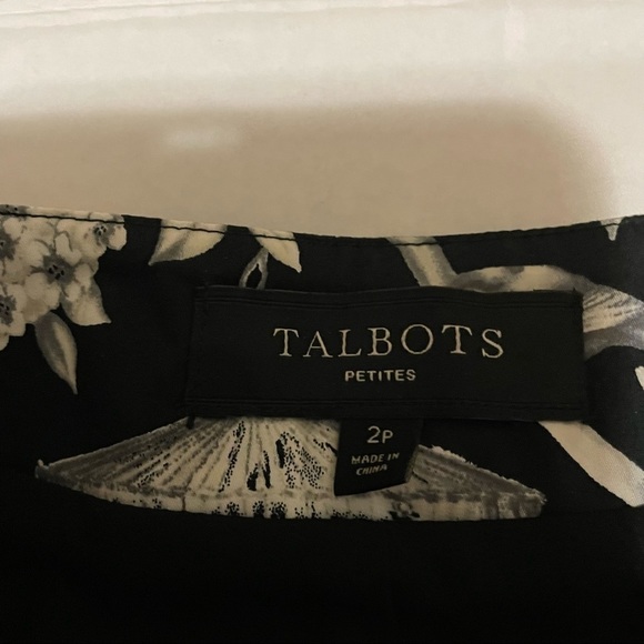 Talbots Birdcage Floral Print knee length skirt, bow belted A-line skirt… - Picture 7 of 13